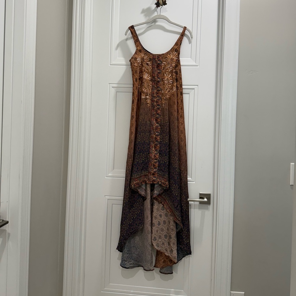 Hand‎ Embroidered Silk Dress